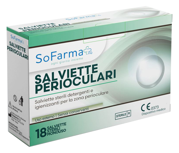 SALVIETTA PERIOCULARE 18 PEZZI SOFARMAPIU' - farmascienza.it