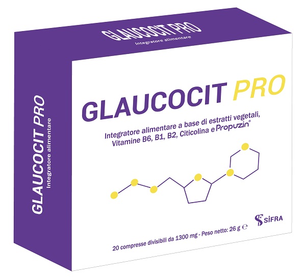 GLAUCOCIT PRO 20 COMPRESSE DIVISIBILI DA 1300 MG - farmascienza.it