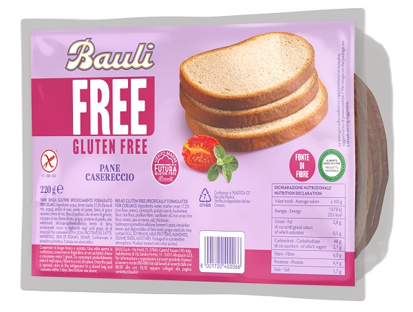 BAULI FREE PANE CASERECCIO 220 G - farmascienza.it