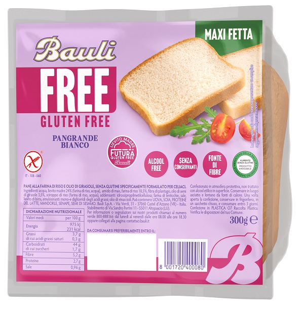 BAULI FREE PANGRANDE BIANCO 300 G - farmascienza.it