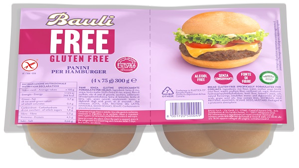 BAULI FREE PANINI HAMBURGER 4 PEZZI DA 75 G - farmascienza.it