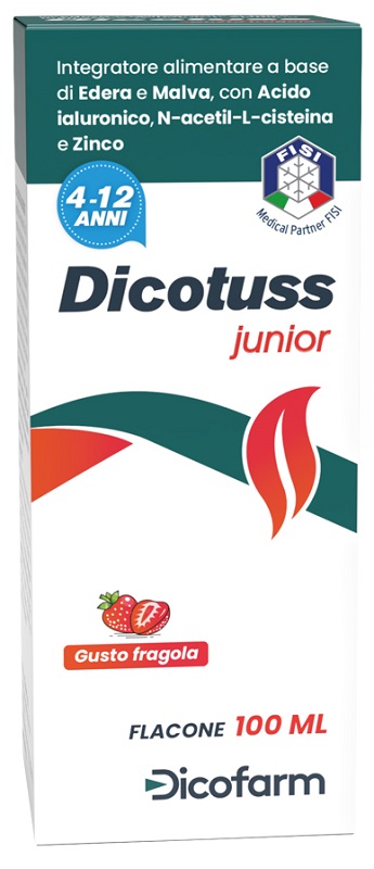 DICOTUSS JUNIOR GUSTO FRAGOLA 100 ML - farmascienza.it