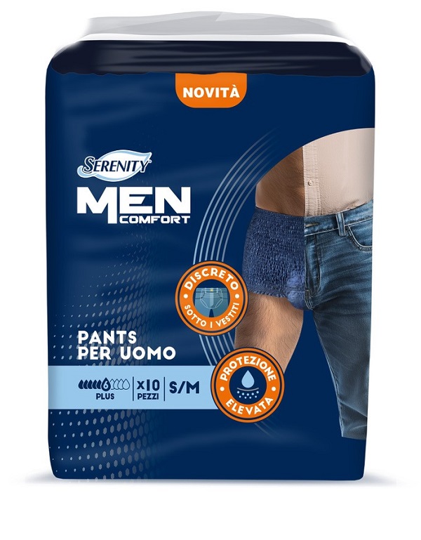 PANNOLONE A MUTANDINA SERENITY MEN COMFORT PLUS S/M 10 PEZZI - farmascienza.it