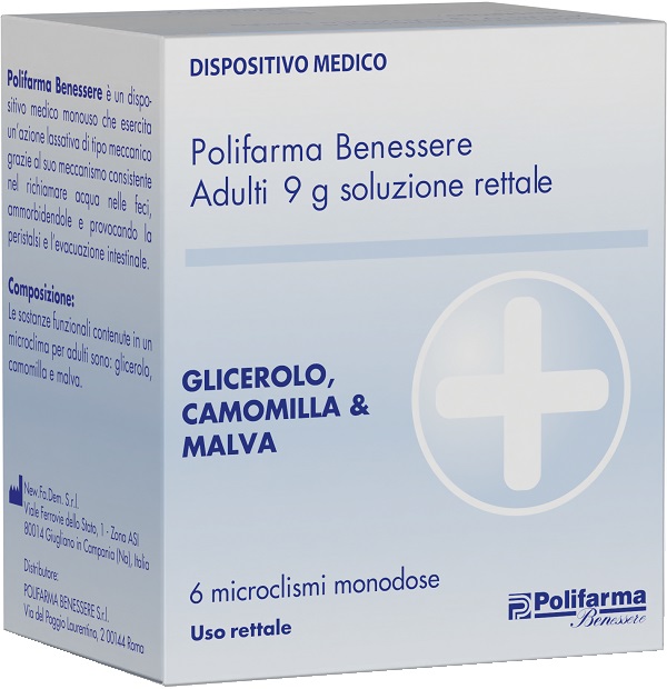 MICROCLISMA RETTALE GLICEROLO BENESSERE 6 PEZZI 9 G - farmascienza.it