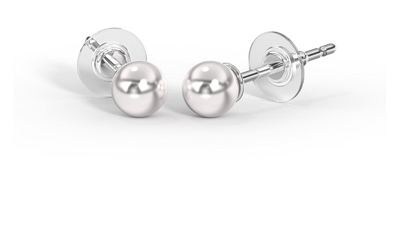 BJT404 ORECCHINI PERLA SWAROVSKI 4MM STAINLESS STEEL - farmascienza.it
