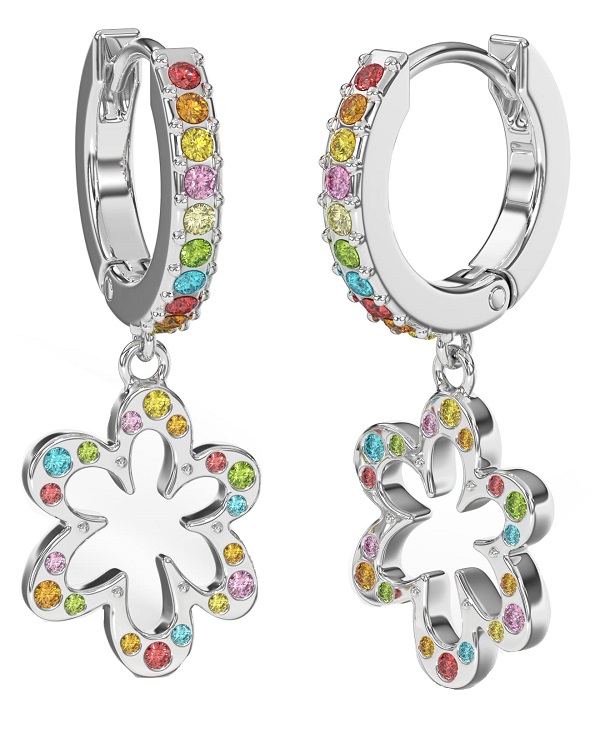 BJT412 ORECCHINI SANTORINI/CRISTALLI MULTICOLOR STAINLESS STEEL - farmascienza.it