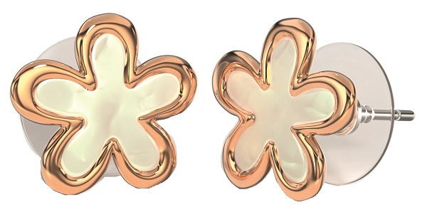 BJT423 ORECCHINI DAISY 11MM GOLD PLATED - farmascienza.it