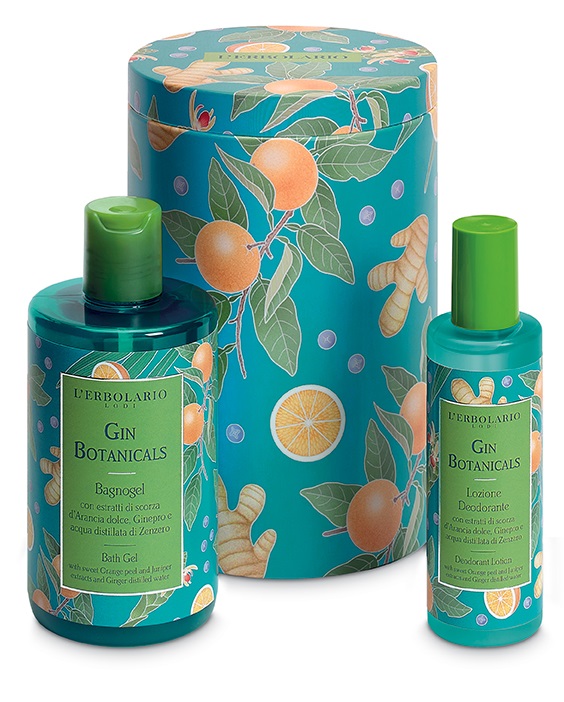 GIN BOTANICALS BEAUTY BOX BACCHE DI GINEPRO EDIZIONE LIMITATA 1 BAGNOGEL 300 ML + 1 LOZIONE DEODORANTE 100 ML - farmascienza.it