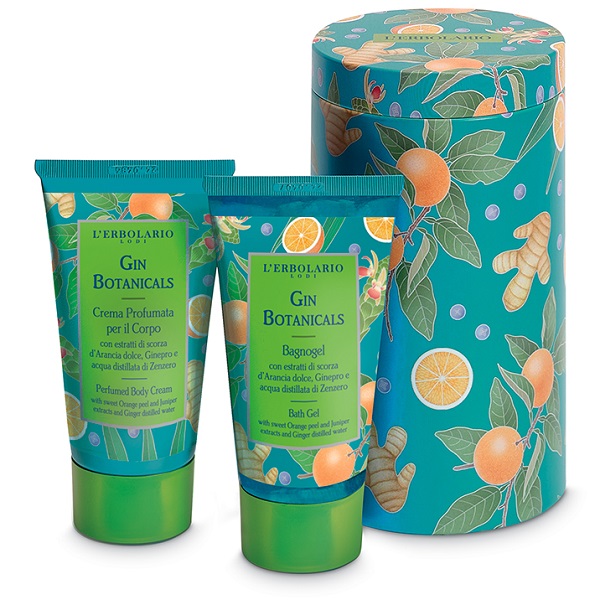 GIN BOTANICALS BEAUTY BOX SCORZE D'ARANCIA EDIZIONE LIMITATA 1 CREMA PROFUMATA CORPO 75 ML + 1 BAGNOGEL 75 ML - farmascienza.it