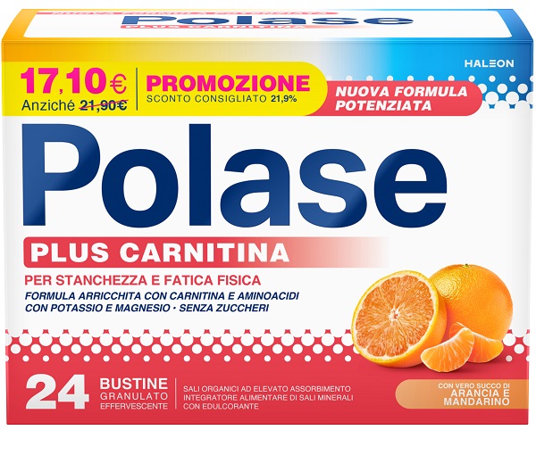 POLASE PLUS CARNITINA PROMO 24 BUSTINE GRANULATO EFFERVESCENTE DA 6,8 G - farmascienza.it