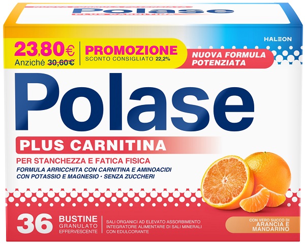 POLASE PLUS CARNITINA PROMO 36 BUSTINE GRANULATO EFFERVESCENTE DA 6,8 G - farmascienza.it