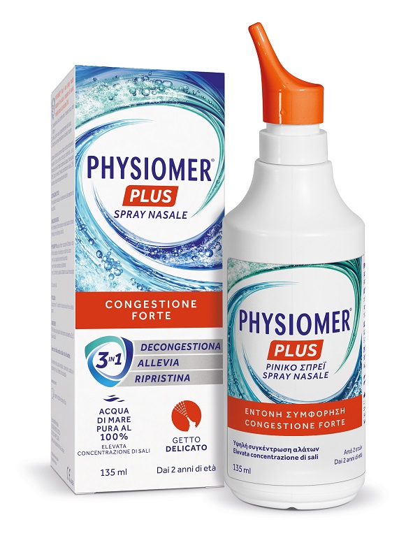 SPRAY NASALE PHYSIOMER PLUS GETTO DELICATO 135 ML - farmascienza.it