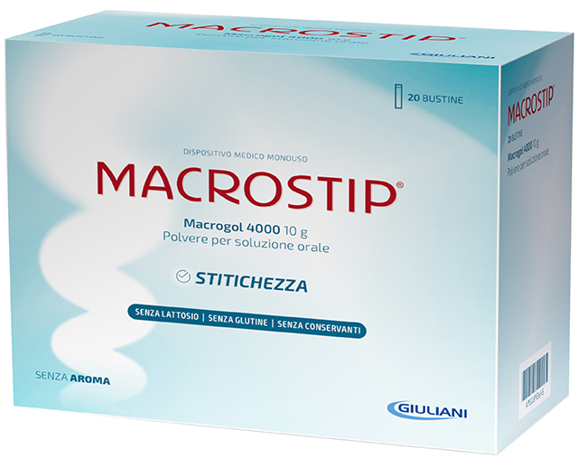 MACROSTIP 20 BUSTINE 10 G SENZA GLUTINE SENZA LATTOSIO - farmascienza.it