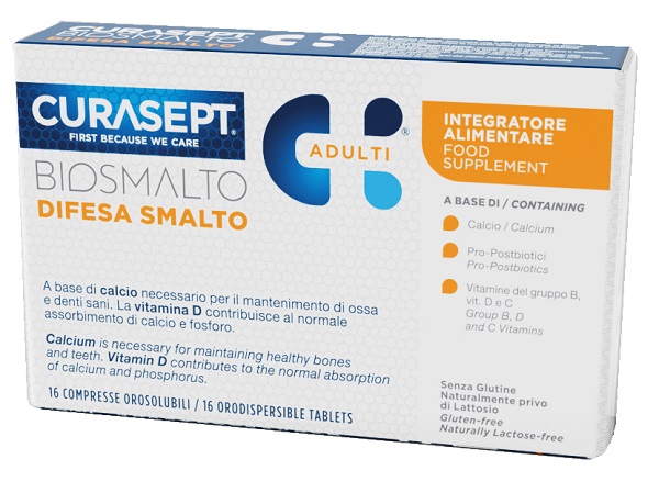 CURASEPT BIOSMALTO DIFESA SMALTO ADULTI 16 COMPRESSE OROSOLUBILI - farmascienza.it