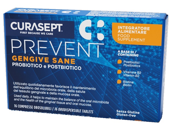 CURASEPT PREVENT GENGIVE SANE 16 COMPRESSE OROSOLUBILI - farmascienza.it