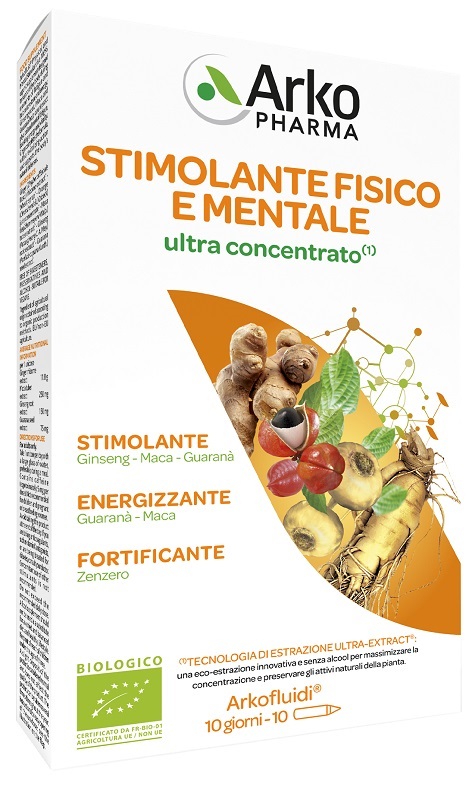 ARKOFLUIDI STIMOLANTE FISICO MENTALE ULTRACONCENTRATO 10 FIALE DA 15 ML - farmascienza.it