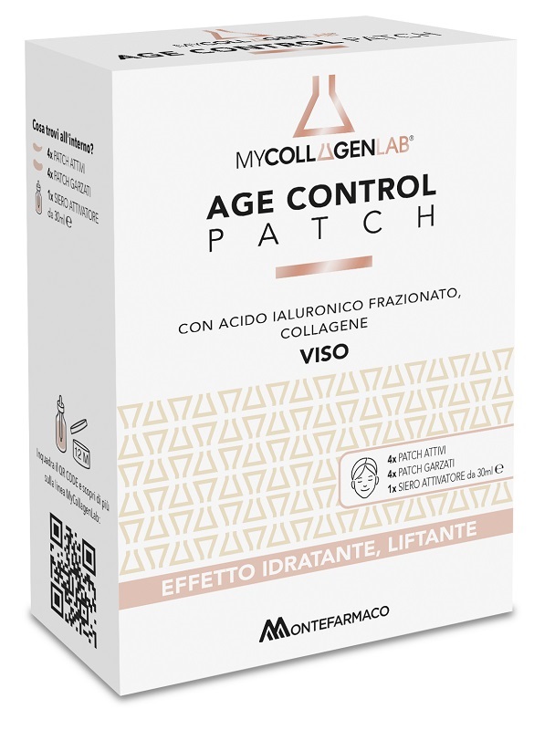 MYCOLLAGENLAB AGE CONTROL PATCH 4 PATCH ATTIVI + 4 PATCH GARZATI + 1 SIERO ATTIVATORE 30 ML - farmascienza.it