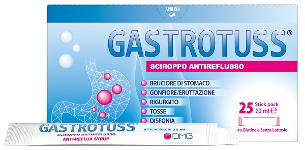 GASTROTUSS 25 STICK PACK DA 20 ML SCIROPPO ANTIREFLUSSO - farmascienza.it
