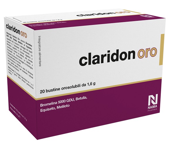 CLARIDON ORO 20 BUSTINE OROSOLUBILI DA 1,6 G - farmascienza.it