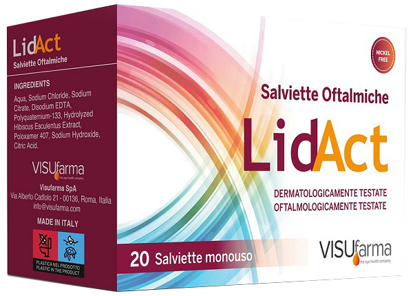 LIDACT SALVIETTE OFTALMICHE PERIOCULARI MONOUSO 20 PEZZI - farmascienza.it