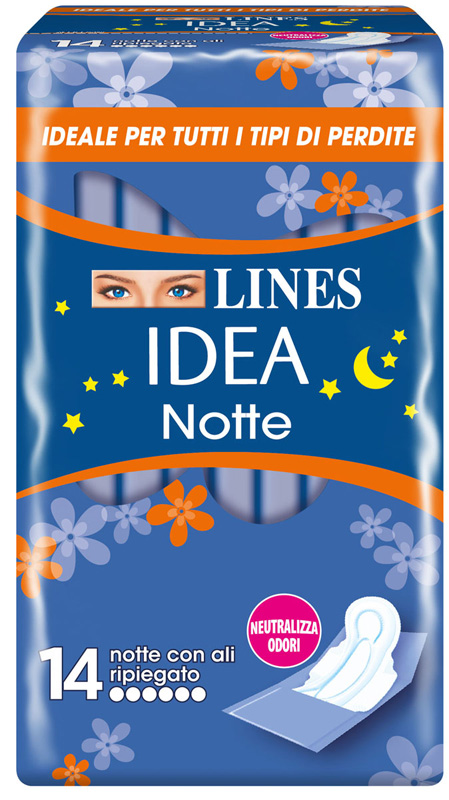 LINES IDEA NOTTE CON ALI RIPIEGATE 14 PEZZI - farmascienza.it