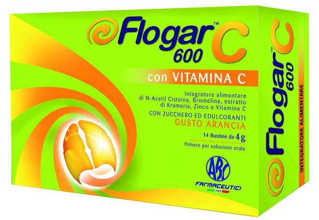 FLOGAR  C 600 CON VITAMINA C 14 BUSTINE GUSTO ARANCIA - farmascienza.it