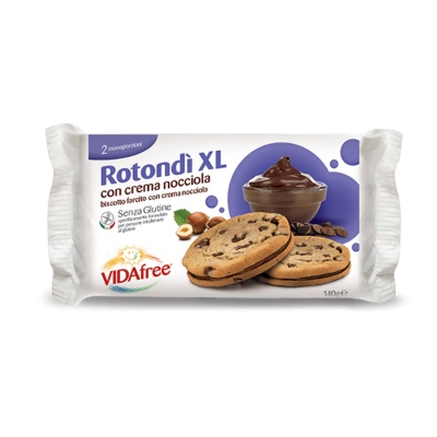VIDAFREE ROTONDI CREMA NOCCIOLA 140 G - farmascienza.it