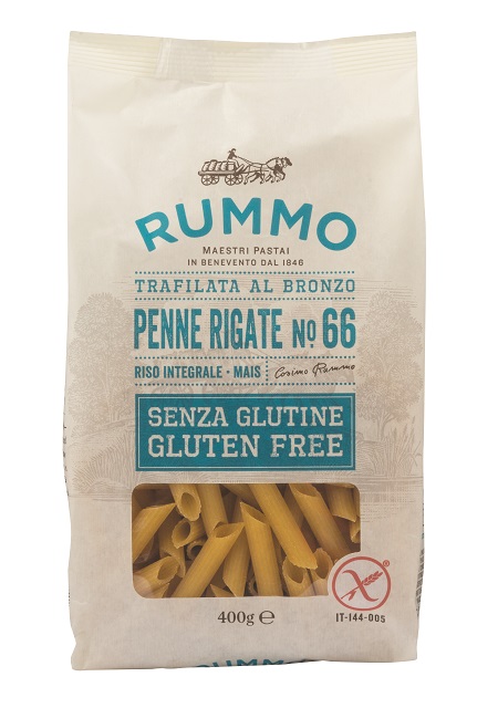 RUMMO PENNE RIGATE N66 DI RISO INTEGRALE E MAIS 400 G - farmascienza.it