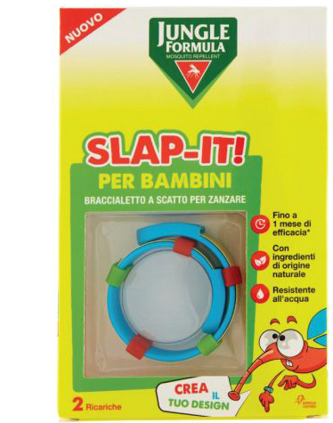 JUNGLE FORMULA SLAP-IT BRACCIALETTO ANTI-ZANZARE PER BAMBINI+ 2 RICARICHE - farmascienza.it