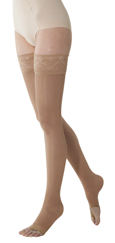 MARILYN 140 PUNTA APERTA CALZA AUTOREGGENTE CAMEL 3-ML - farmascienza.it