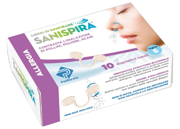 SANISPIRA ALLERGIA DISPOSITIVO NASALE 10 PEZZI TAGLIA M - farmascienza.it