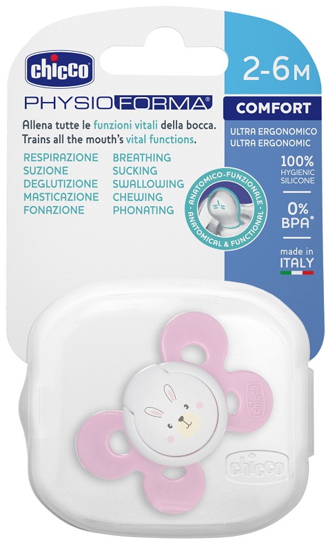 CHICCO SUCCHIETTO COMFORT GIRL IN SILICONE 2-6 MESI 1 PEZZO - farmascienza.it