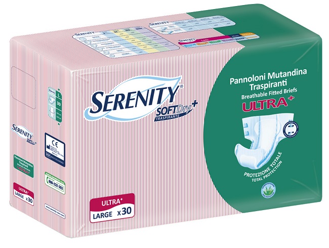 PANNOLONE A MUTANDINA SERENITY FITTED ULTRA + ALOE L 30 PEZZI - farmascienza.it