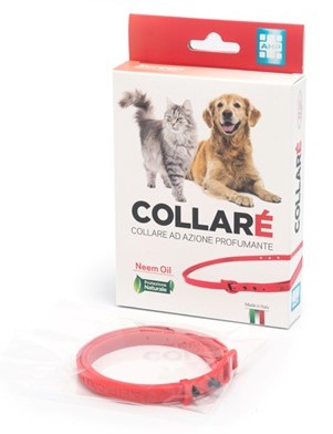COLLARE' COLLARE PER CANI E GATTI AD AZIONE PROFUMANTE ROSSO CON OLIO DI NEEM - farmascienza.it