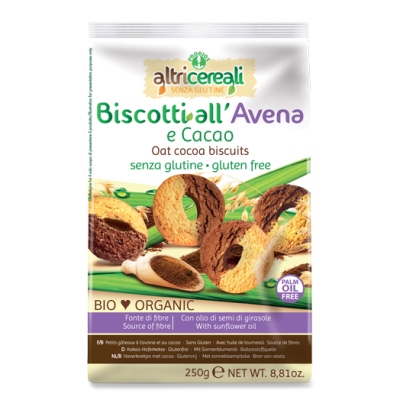 ALTRICEREALI BISCOTTI ALL' AVENA E CACAO 250 G - farmascienza.it
