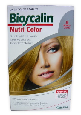 BIOSCALIN NUTRI COLOR 8 BIONDO CHIARO SINCROB 124 ML - farmascienza.it