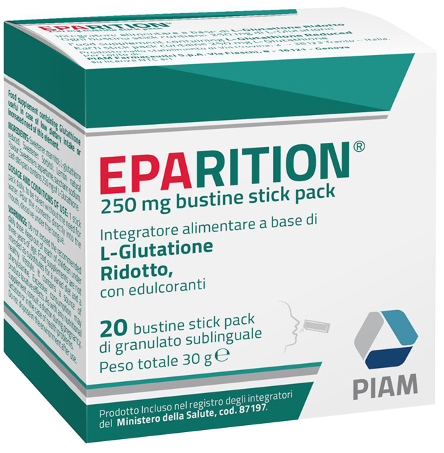 EPARITION 20 BUSTINE STICK PACK DA 250 MG DI GRANULATO SUBLINGUALE - farmascienza.it