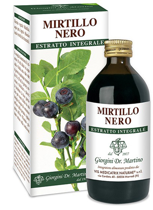 MIRTILLO NERO ESTRATTO INTEGRALE 200 ML - farmascienza.it