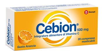 CEBION MASTICABILE ARANCIA VITAMINA C 500 MG 20 COMPRESSE - farmascienza.it