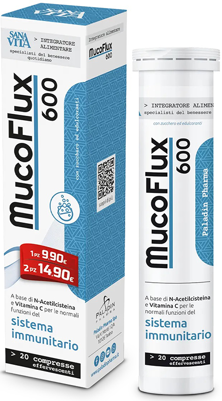 SANAVITA MUCOFLUX 600 20 CAPSULE EFFERVESCENTI - farmascienza.it