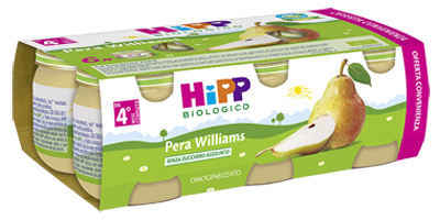 HIPP BIO OMOGENEIZZATO PERA WILLIAMS 6X80 G - farmascienza.it