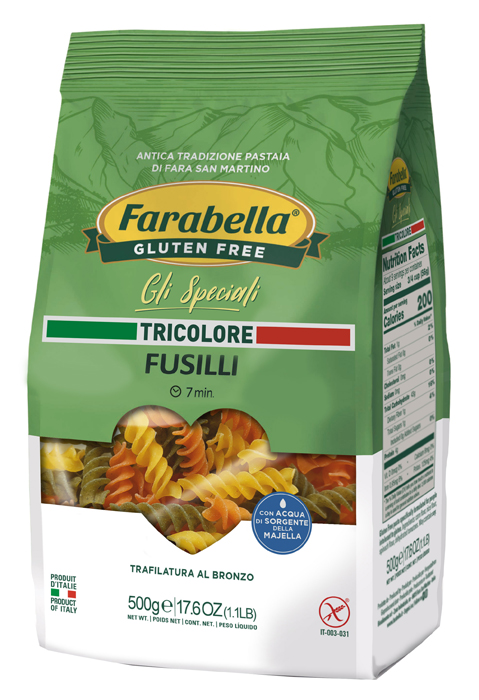 FARABELLA FUSILLI TRICOLORE 500 G - farmascienza.it