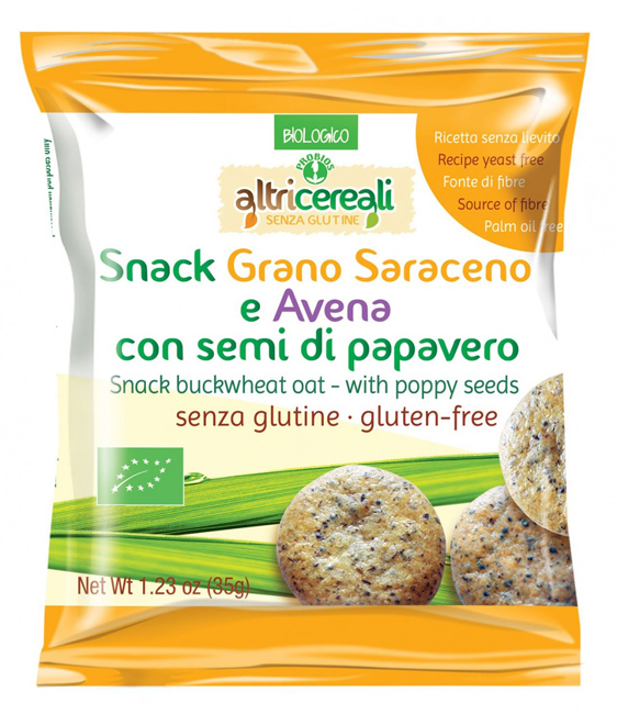 ALTRICEREALI SNACK SARACENO E AVENA CON SEMI DI PAPAVERO 35 G - farmascienza.it