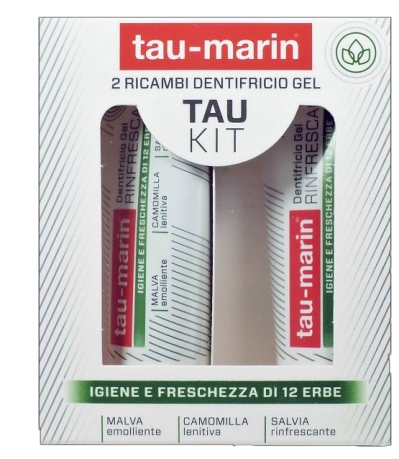TAU MARIN DENTIFRICIO RINFRESCANTE RICARICA TAU KIT 2X20ML - farmascienza.it