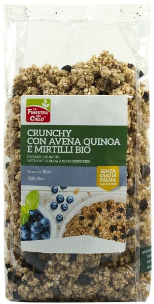 CRUNCHY CON AVENA QUINOA E MIRTILLI - farmascienza.it