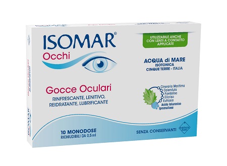 ISOMAR OCCHI GOCCE OCULARI ALL'ACIDO IALURONICO 0,20% 10 FLACONCINI - farmascienza.it