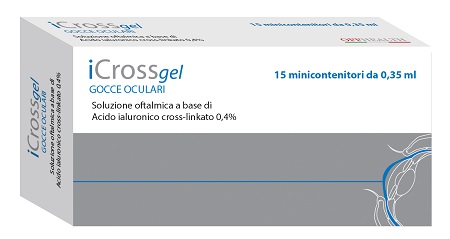 ICROSS GEL GOCCE OCULARI ACIDO IALURONICO CROSS-LINKATO 0,4% 15 MONODOSE DA 0,35 ML - farmascienza.it