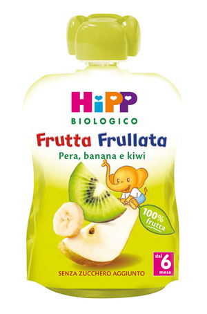HIPP BIO FRUTTA FRULLATA PERA BANANA KIWI 90 G - farmascienza.it