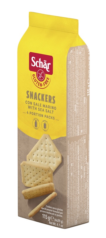 SCHAR SNACKERS CRACKERS CON SALE MARINO SENZA LATTOSIO 4 PORZIONI DA 29 G - farmascienza.it