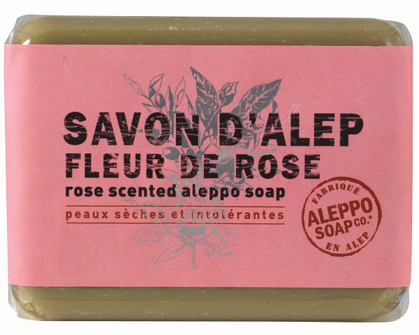 SAPONE DI ALEPPO ROSA SAVON D'ALEP FLEUR DE ROSE ALEPPO SOAP 100 G - farmascienza.it